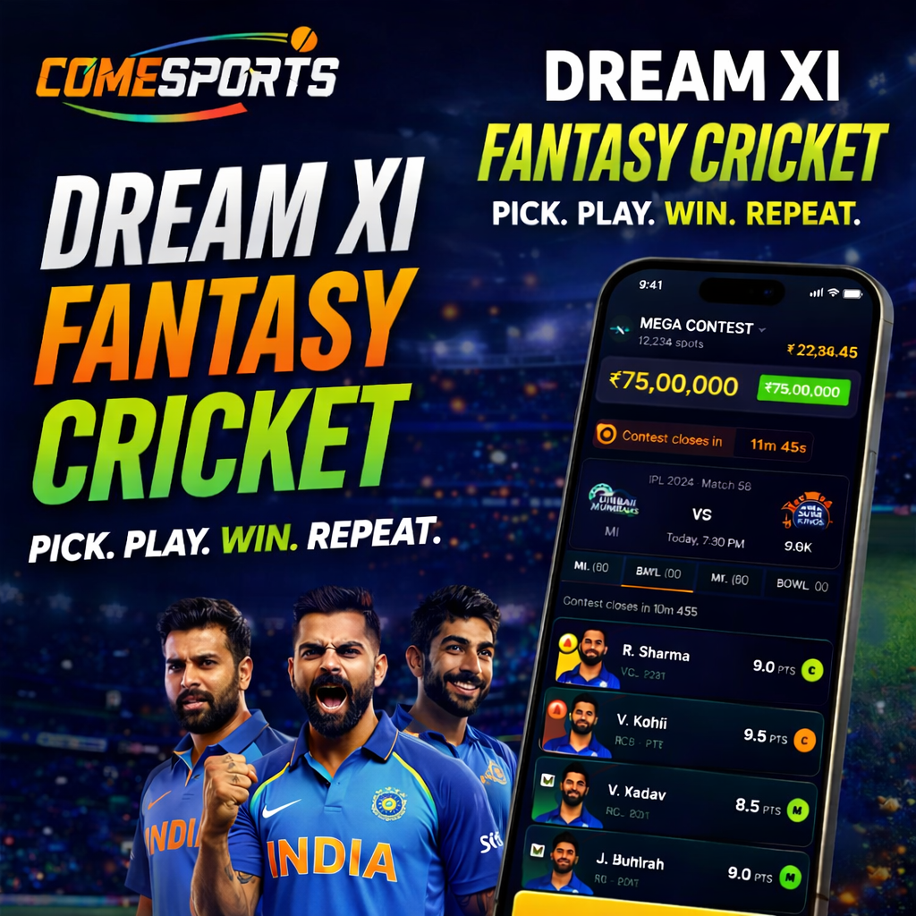Come Guru Club fantasy cricket challenge visual